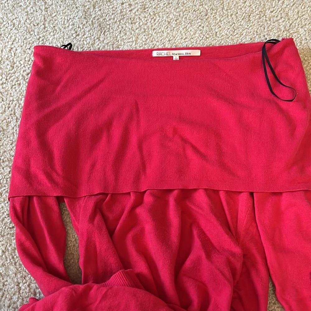 🌺RACHEL Rachel Roy 🌺Pink  Ruched Off-Shoulder Bodycon Dress - Picture 15 of 17